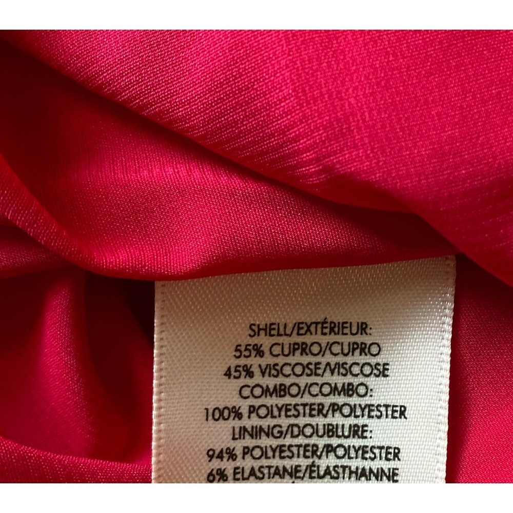 Alice + Olivia Stella Wild Bold Pink Cut Out Slit Midi Dress - Picture 14 of 16